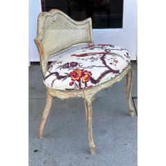  Brunschwig Fils Antique French Louis XV Vanity Stool W Brunschwig Fils Bird Toille - 3338795