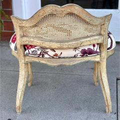  Brunschwig Fils Antique French Louis XV Vanity Stool W Brunschwig Fils Bird Toille - 3338798