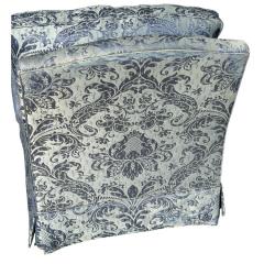  Brunschwig Fils Brunchwig Fils Blue Damask Fully Upholstered Club Chair - 4416205