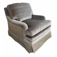  Brunschwig Fils Brunschwig Fils Fully Upholstered Mohair Silk Club Chair - 4530556