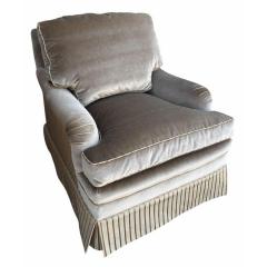  Brunschwig Fils Brunschwig Fils Fully Upholstered Mohair Silk Club Chair - 4530557