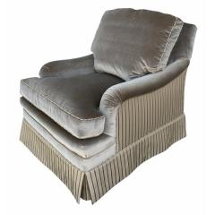  Brunschwig Fils Brunschwig Fils Fully Upholstered Mohair Silk Club Chair - 4530559