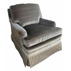  Brunschwig Fils Brunschwig Fils Fully Upholstered Mohair Silk Club Chair - 4530560