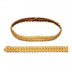  Buccellati 1960s 18K Gold Bracelet Necklace Set by Buccellati - 63301