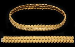  Buccellati 1960s 18K Gold Bracelet Necklace Set by Buccellati - 63302