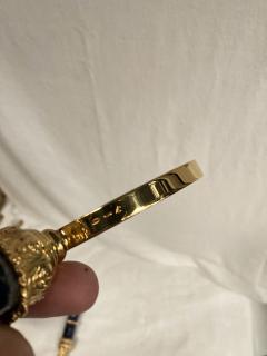  Buccellati 1970s letter opener and magnificent glass in the style of Buccellati - 3866420