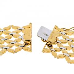  Buccellati BUCCELLATI 18K TWO TONE OPEN LINK BROAD FLEXIBLE COLLAR NECKLACE - 2653862