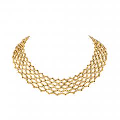  Buccellati BUCCELLATI 18K TWO TONE OPEN LINK BROAD FLEXIBLE COLLAR NECKLACE - 2662705