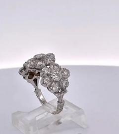  Buccellati Buccellati 18K White gold Diamond 3 Blossom Ring - 3575143