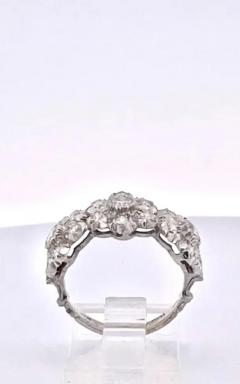  Buccellati Buccellati 18K White gold Diamond 3 Blossom Ring - 3575144
