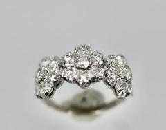  Buccellati Buccellati 18K White gold Diamond 3 Blossom Ring - 3575149