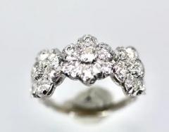  Buccellati Buccellati 18K White gold Diamond 3 Blossom Ring - 3575150