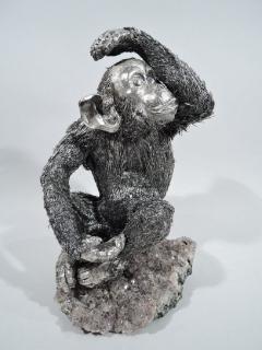  Buccellati Buccellati Italian Silver Chimpanzee Figure - 3750120