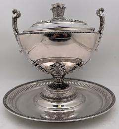  Buccellati Buccellati Sterling Silver Monumental Covered Tureen Centerpiece Bowl on Stand - 3344686