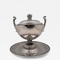 Buccellati Buccellati Sterling Silver Monumental Covered Tureen Centerpiece Bowl on Stand - 3345033