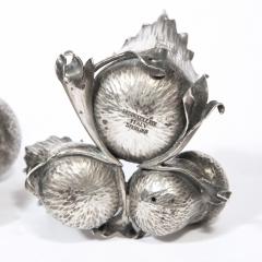  Buccellati Hand Wrought Sterling Silver Mushroom Salt Pepper Shaker Signed by Buccellati - 2365648