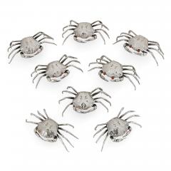  Buccellati Set of Eight Italian Silver Crab form Boxes by Buccellati - 2664924