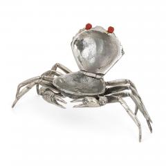  Buccellati Set of Eight Italian Silver Crab form Boxes by Buccellati - 2664926