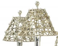  Buccellati Silver Plated Buccellati Style Six Light Marine Seashell Nautical Chandelier - 595609