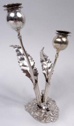  Buccellati Stylish Buccellati Sterling Silver Stem Flower Salt Pepper Shakers - 3983801