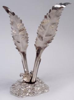  Buccellati Stylish Buccellati Sterling Silver Stem Flower Salt Pepper Shakers - 3983846
