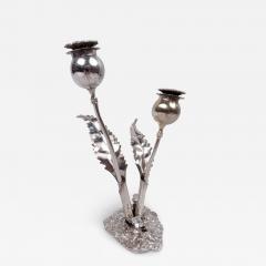  Buccellati Stylish Buccellati Sterling Silver Stem Flower Salt Pepper Shakers - 3985650