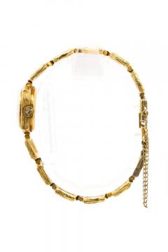  Bucherer Vintage Bucherer 18K Gold Ladies Textured Square Link Bracelet Watch - 3919154