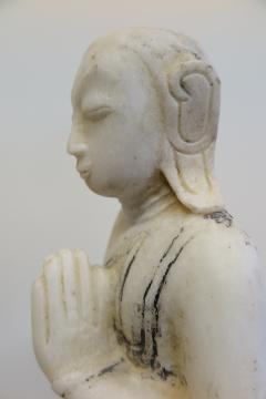  Buddha Buddhism 19th Century Alabaster Burmese Buddhist Statue - 1271253