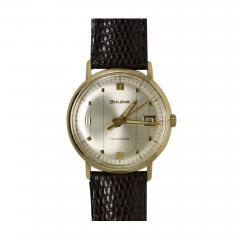  Bulova 14K Yellow Gold Vintage Bulova Auto Wristwatch - 4618763