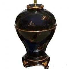  Burton Ching Ltd 1 of 2 Burton Ching Black Chinoiserie George II Table Lamp Shade - 4762698