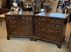  Burton Ching Ltd Good Quality Pair of Burton Ching Ltd George II Style Crossbanded Walnut Chests - 2986409