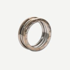  Bvlgari Bulgari 18K White Gold Bulgari B Zero1 Mens Ring 11 9g - 4525753