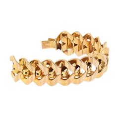  Bvlgari Bulgari BVLGARI 18K ROSE GOLD HEAVY LINK WEAVE BRACELET - 3413725