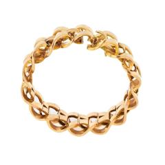  Bvlgari Bulgari BVLGARI 18K ROSE GOLD HEAVY LINK WEAVE BRACELET - 3413732