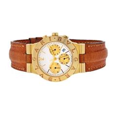  Bvlgari Bulgari BVLGARI 18K YELLOW GOLD DIAGONO SPORT CHRONO CH35G WATCH - 2259496