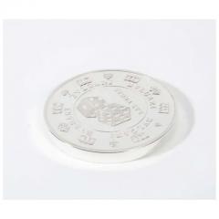  Bvlgari Bulgari BVLGARI Bulgari Sterling Silver Oversized Casino Paperweight Coin Vegas  - 3899554