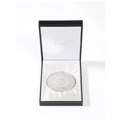  Bvlgari Bulgari BVLGARI Bulgari Sterling Silver Oversized Casino Paperweight Coin Vegas  - 3899555