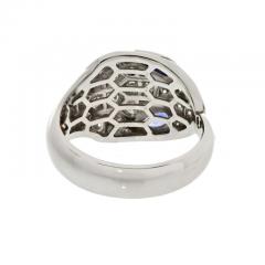  Bvlgari Bulgari BVLGARI SERPENTI 18K WHITE GOLD VIPOR SNAKE SAPPHIRE EYES RING - 3218475