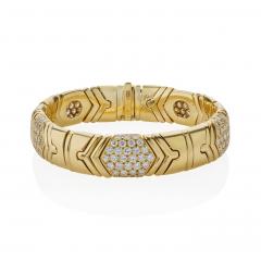  Bvlgari Bulgari Bulgari 18K Gold and Diamond Parentesi Bracelet - 4168000