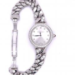  Bvlgari Bulgari Bulgari 31mm Catene Watch with 18k White Gold and Diamond Link Strap - 3628111