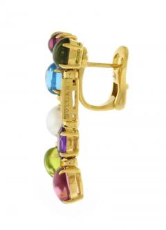 Bvlgari Bulgari Bulgari Allegra Multi color Gemstone Double Row Drop Earrings - 4211589
