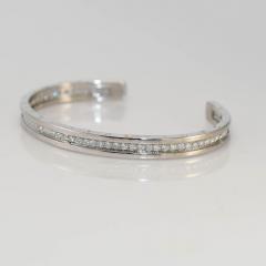  Bvlgari Bulgari Bulgari B Zero 18k White Gold Diamond Bangle Bracelet 1 51TDW - 4525716