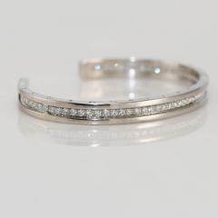  Bvlgari Bulgari Bulgari B Zero 18k White Gold Diamond Bangle Bracelet 1 51TDW - 4525717