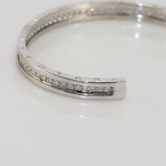  Bvlgari Bulgari Bulgari B Zero 18k White Gold Diamond Bangle Bracelet 1 51TDW - 4525719