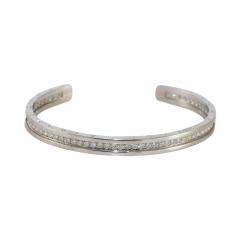  Bvlgari Bulgari Bulgari B Zero 18k White Gold Diamond Bangle Bracelet 1 51TDW - 4527296