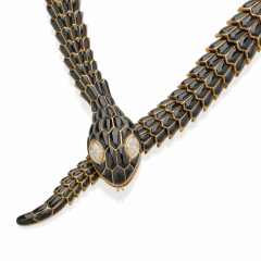  Bvlgari Bulgari Bulgari Black Mamba Black Onyx Serpenti Snake Necklace - 3734558