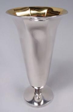  Bvlgari Bulgari Bulgari Modern Classical Sterling Silver Vase - 3773743