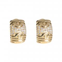  Bvlgari Bulgari Bulgari Parentesi Diamond Earrings in 18K Yellow Gold 1 1 CTW - 2194753