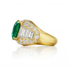  Bvlgari Bulgari Bulgari Trombino Colombian Emerald Ring - 4531927
