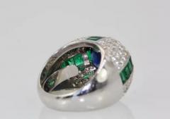  Bvlgari Bulgari Bulgari Trombino Sapphire Emerald Diamond Ring 18 Karat 12 25 Carats - 3451441